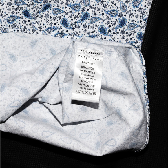 Guide London Premium Range Stretch Fabric Men's Long Sleeve Shirt Size Medium - Picture 8 of 8